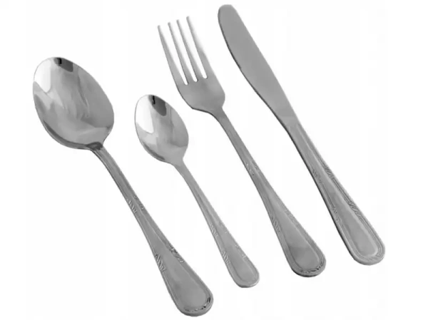 Jedálenský príbor NATALIA – 24-dielna zdobená chróm-niklová sada v krabičke 1