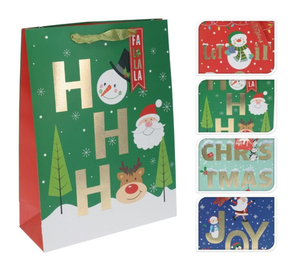 Taška darčeková vianočná veľká mix