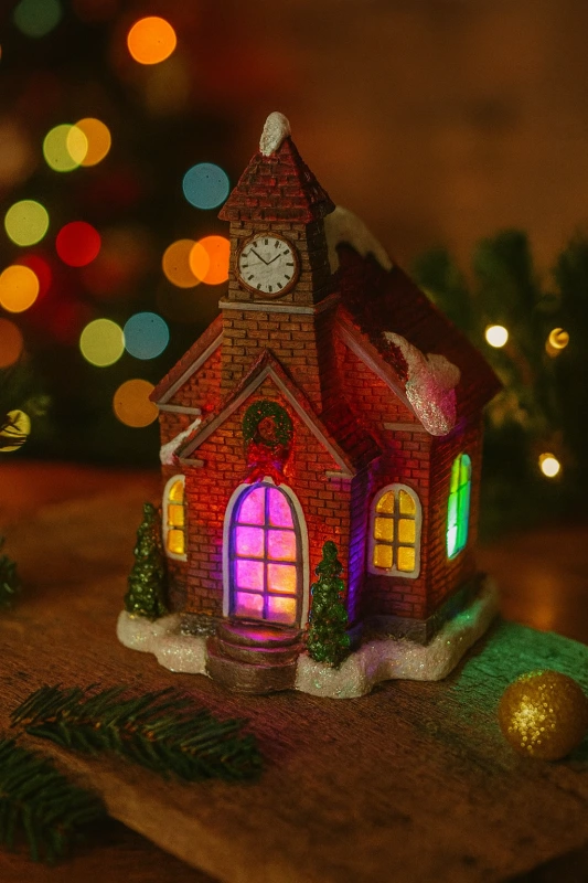 Dekorácia domček / dedinka LED mix | Svetelná vianočná dekorácia s LED osvetlením 1