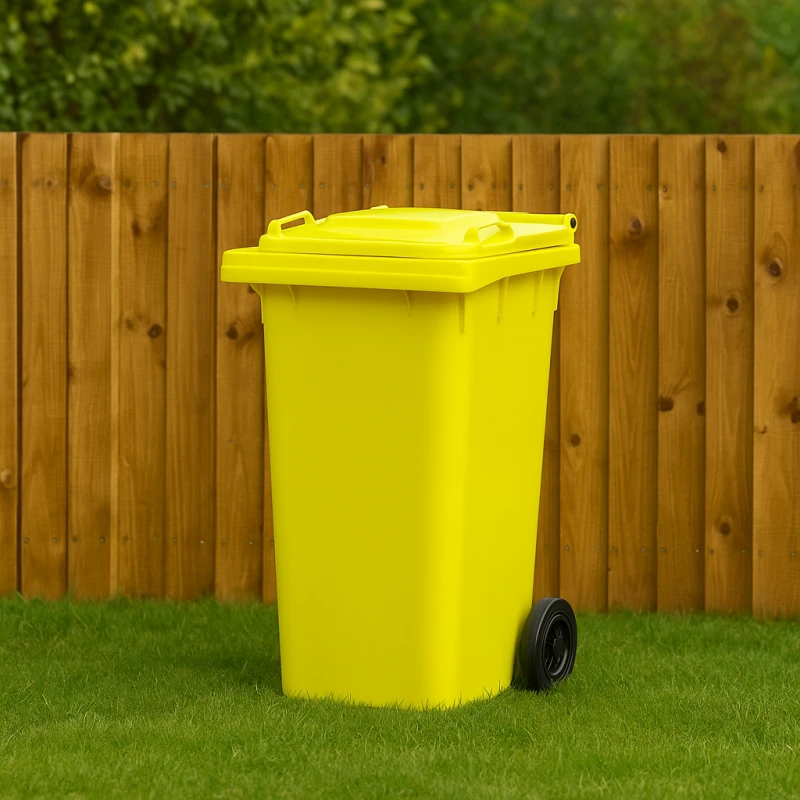 Popolnica 240 l žltá UH kuka KLC 1