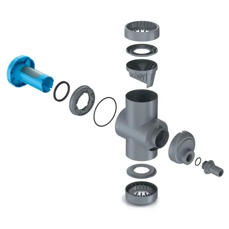 Zberač dažďovej vody RAIN COLLECTOR – na odkvap Ø 68–110 mm, sivý 2