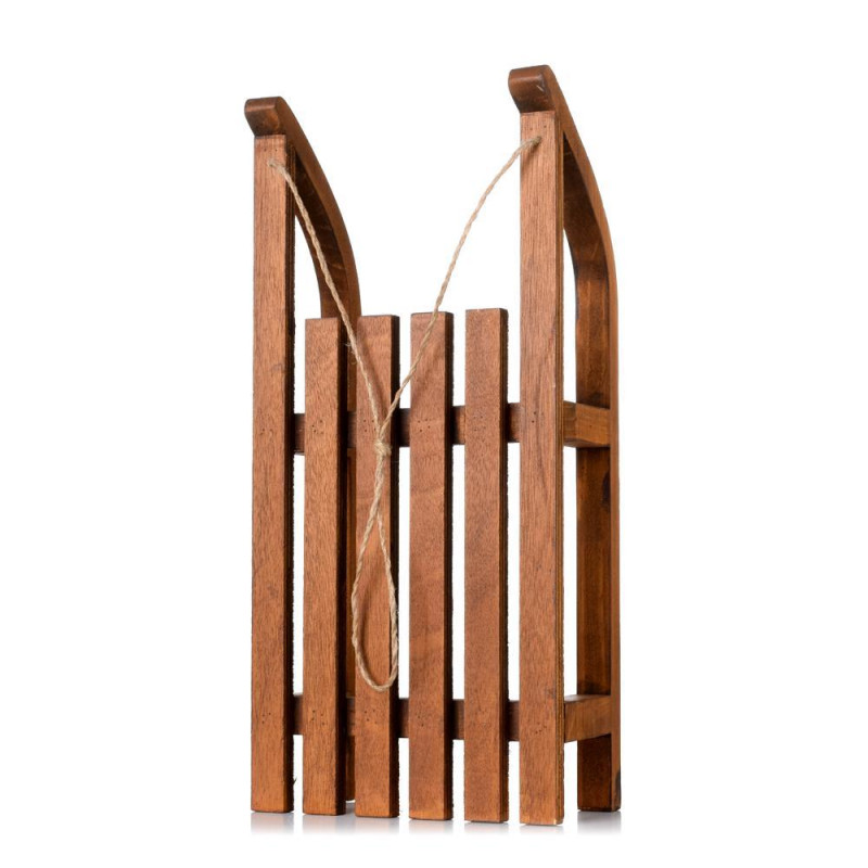 Dekorácia sánky 17,5x10x38cm drevo