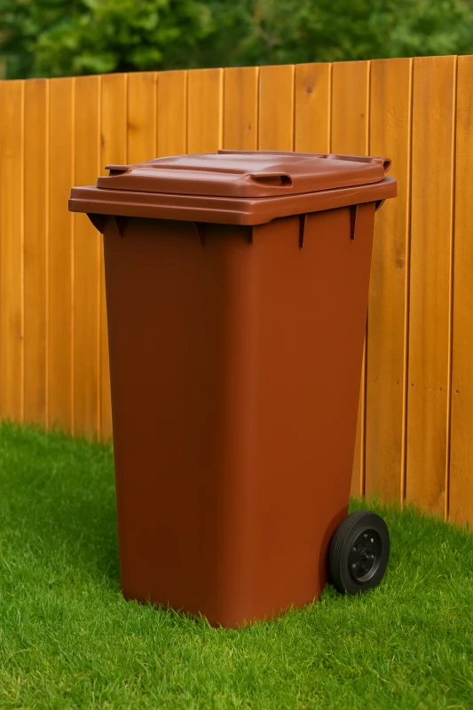 Popolnica 240 l hnedá UH kuka. 1