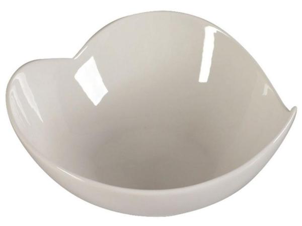 Miska servírovacia porcelánová 15cm biela list SALSA 15cm