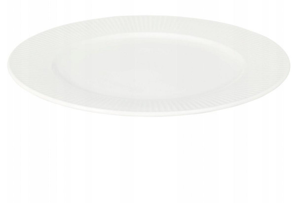Tanier plytký 27 cm porcelán biely SIAKI