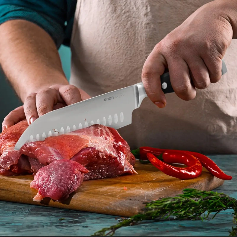 Kuchynský nôž MASTER Santoku 18,5 cm – profesionálny japonský nôž 3