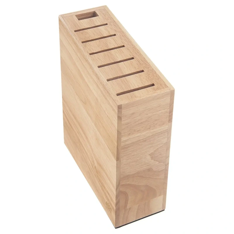 Stojan na nože z gumovníkového dreva – 23,5×7×23 cm 2