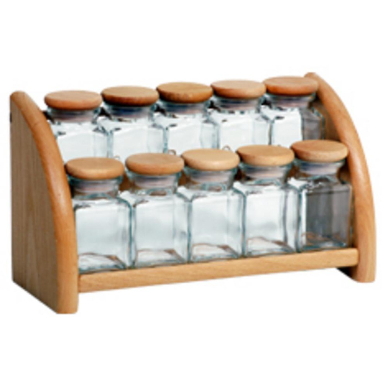 Koreničky v stojane 10d President line dreveny dvojradový KLC