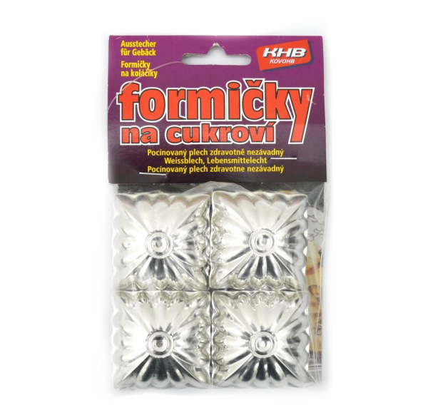 Formička štvorec mini 4,5x4,5cm 30ks