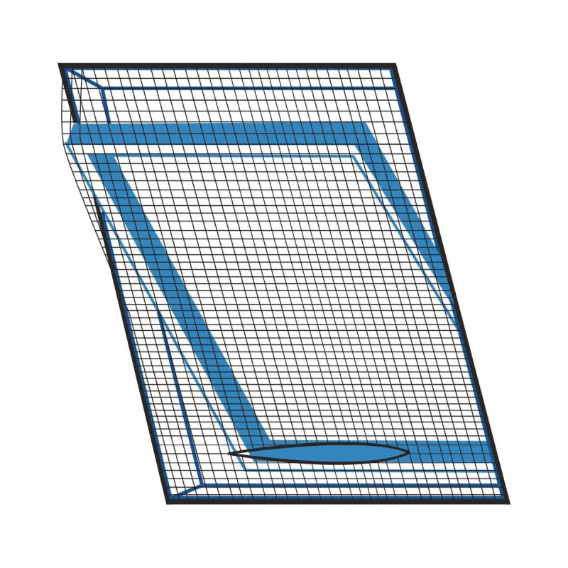 Sieť proti hmyzu strešné okno 120x140 cm čierna