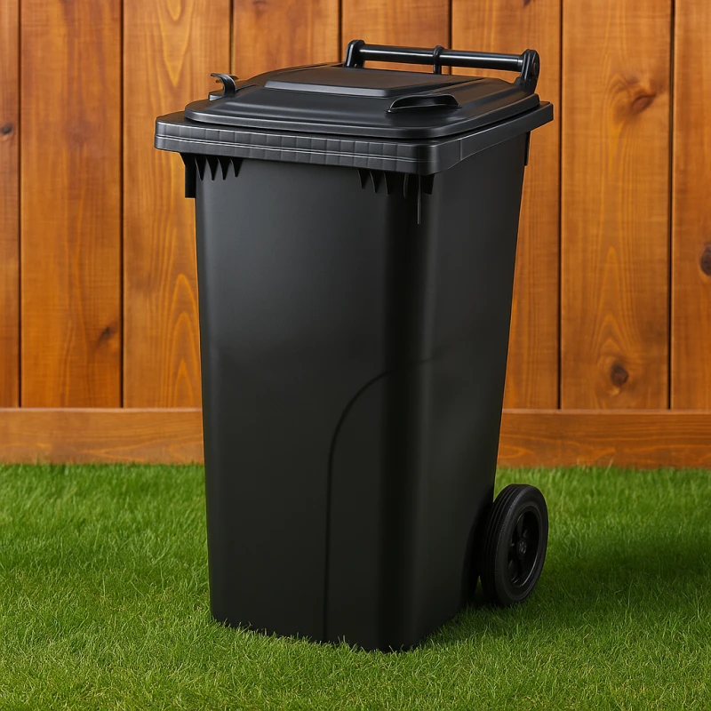 Popolnica 120 l čierna UH kuka KLC 1