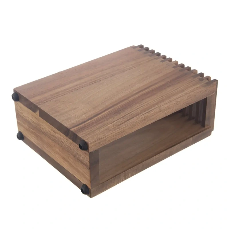 Stojan na nože z orechového dreva – elegantný 18×8,5×24 cm 2