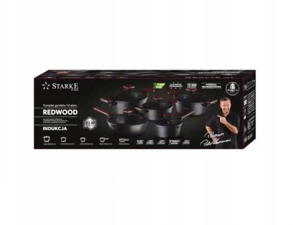 Sada hrncov Starke Pro Redwood 10 dielna – indukcia, nepriľnavý povrch 5