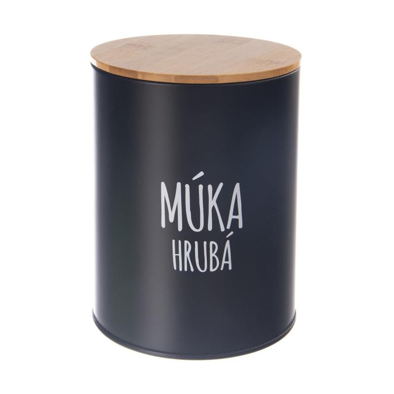 Dóza Múka hrubá BLACK pr. 13 cm