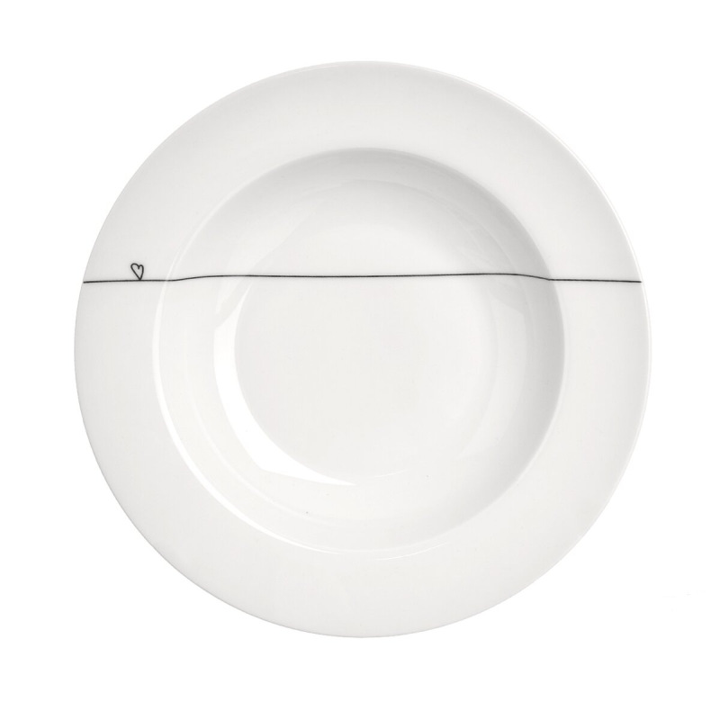 Hlboký tanier SRDIEČKA pr. 22 cm