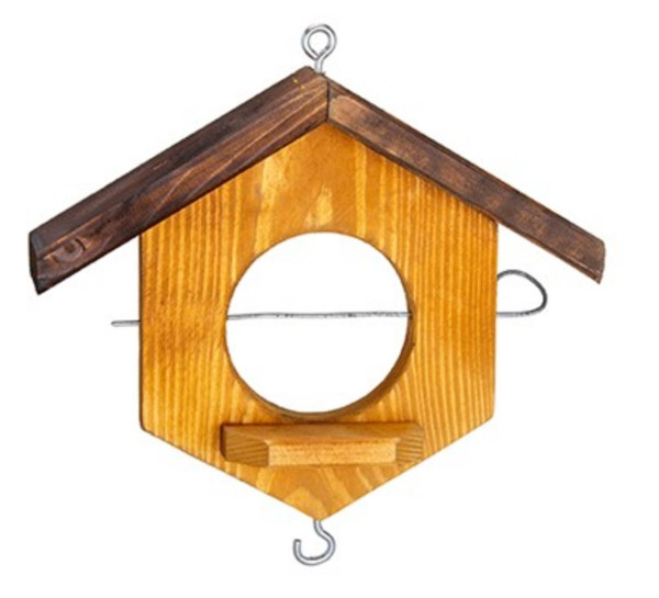 Krmítko pre vtáky TD426.BR 14,5/23x7x18,5/23 cm drevo