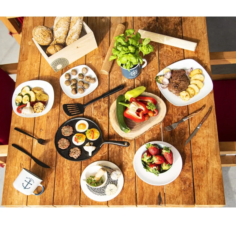 Čierny príbor BLACK LUXURE 24 dielov – luxusná PVD sada nerezových príborov 6