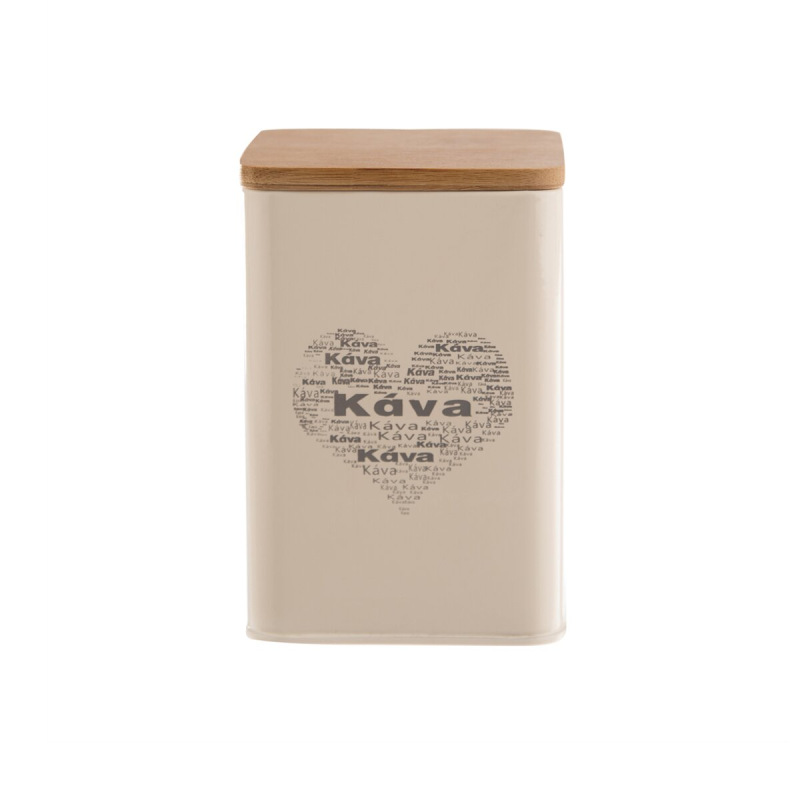 Dóza Káva SRDCE 9,5x9,5x14 cm