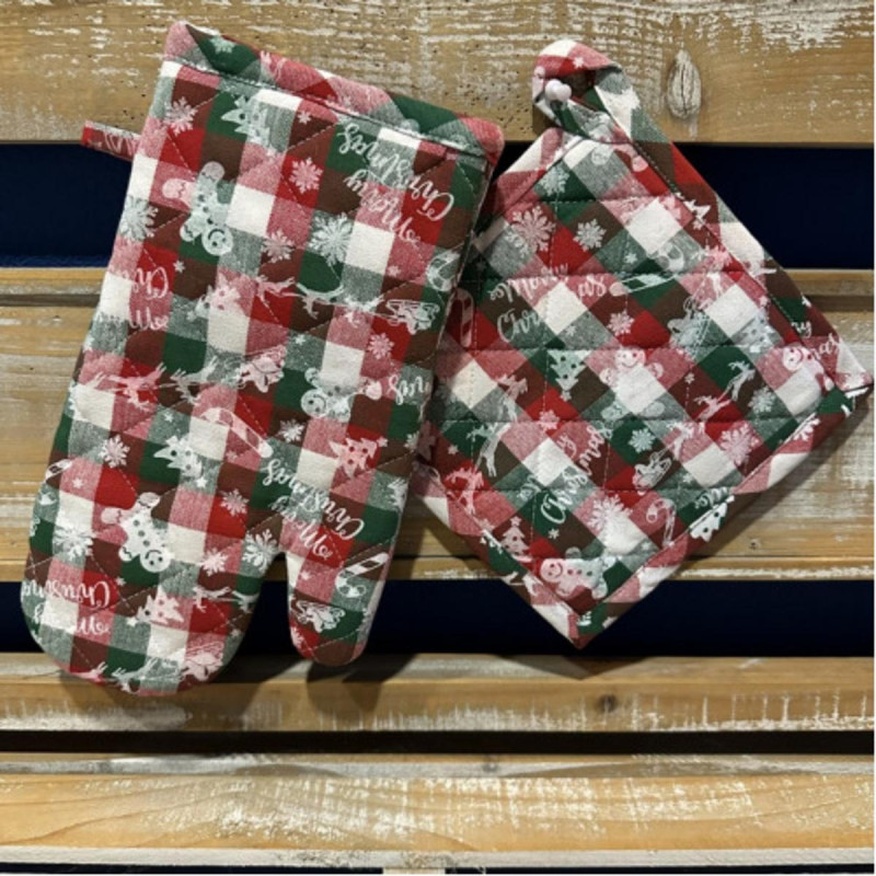 Chňapka a podložka kuchynská, VIANOCE PERNÍČEK