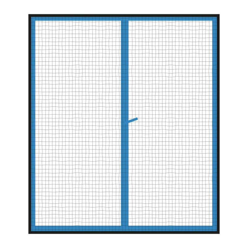 Sieť proti hmyzu okno 2x 130x150 cm čierna