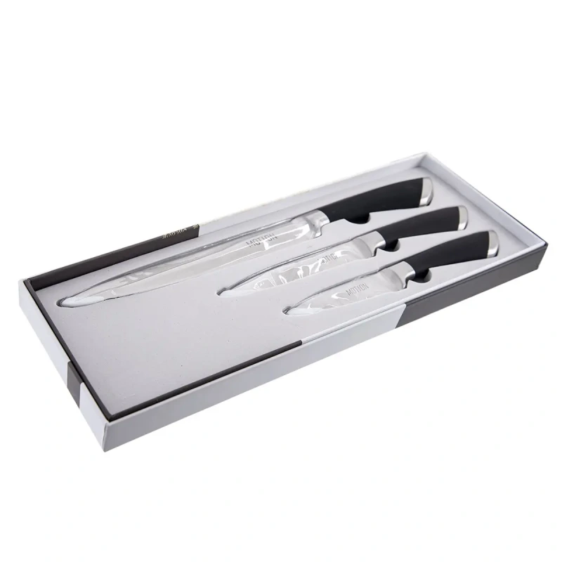 Kuchynský nôž Motion – nerezová sada 3 kuchynských nožov s ergonomickou rukoväťou 2