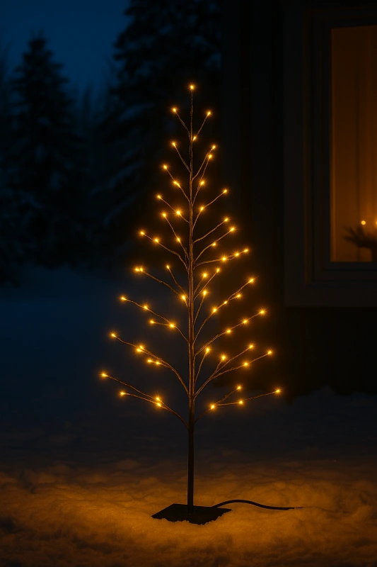 Vianočný LED strom 360 LED teplá biela – 150 cm, vonkajšie/vnútorné 1