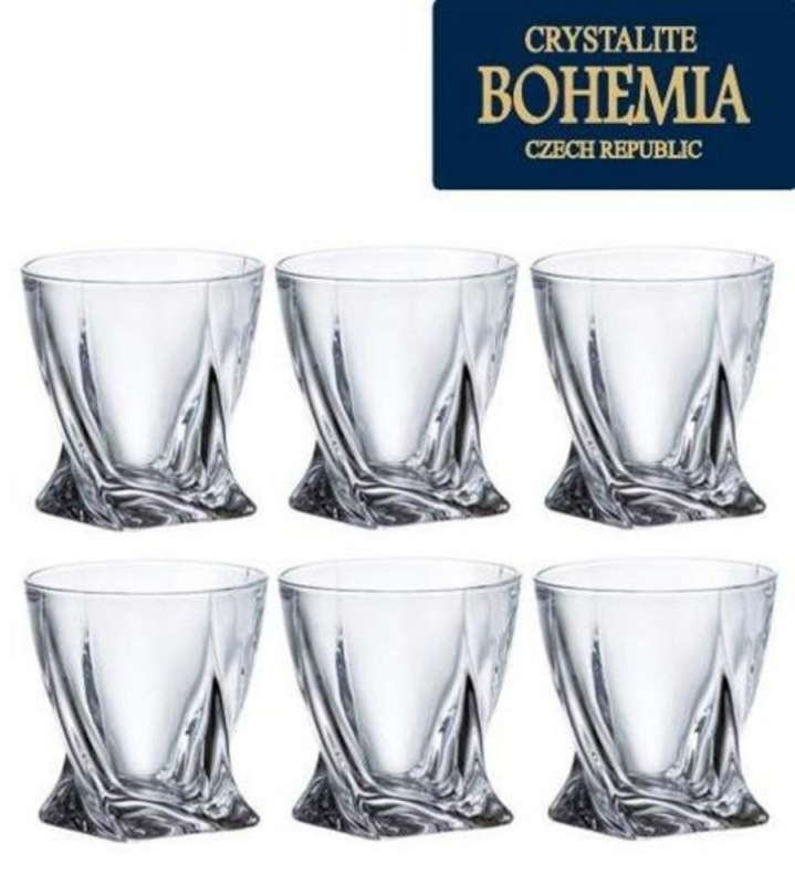 Pohár na whisky 340ml 6ks sklo QUADRO BOHEMIA KLC