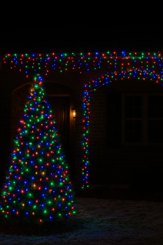 Vianočná LED reťaz 480 LED – farebná, 36 m, vonkajšie/vnútorné, časovač, 8 funkcií 1