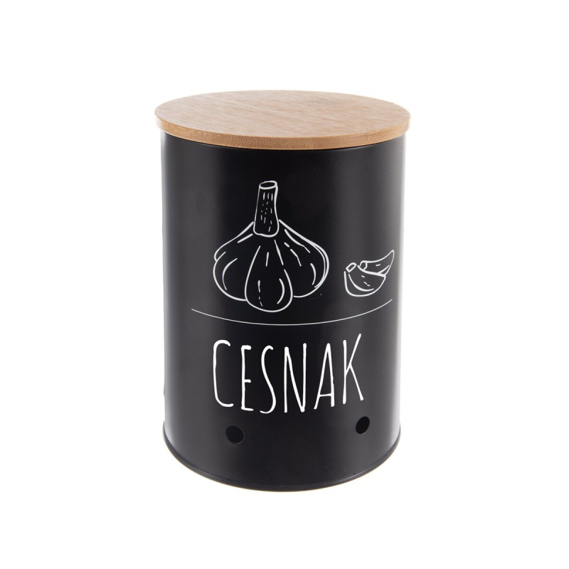 Dóza pr. 11 cm Cesnak BLACK
