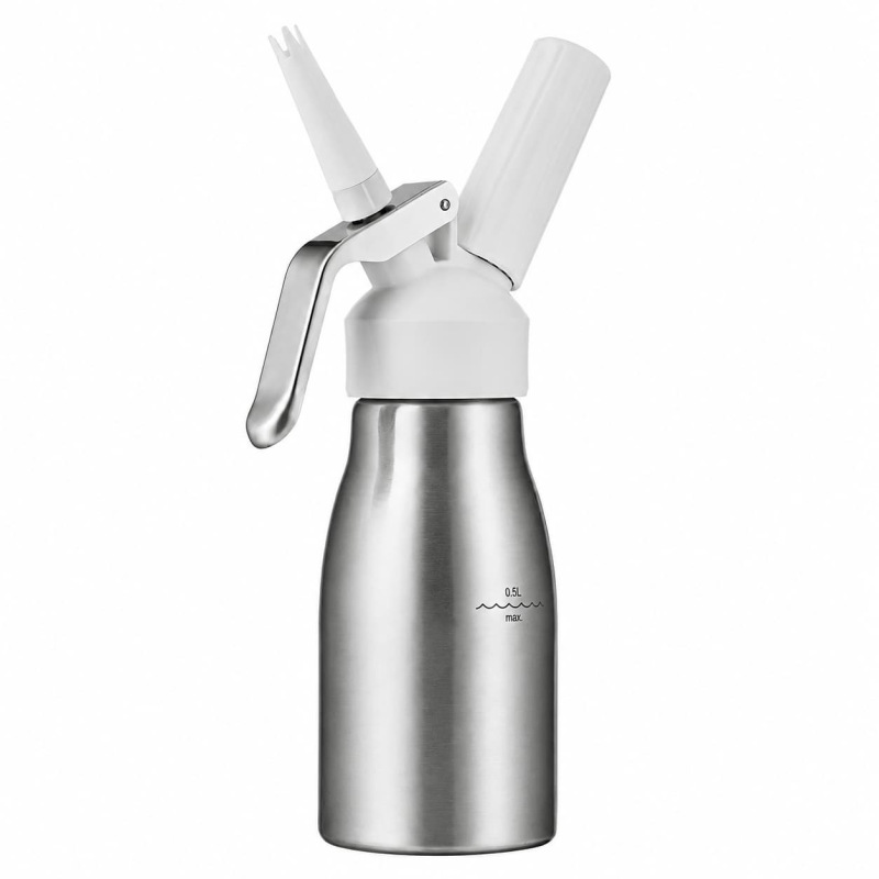 Šľahačková fľaša KAYSER Style 500 ml nerezová na N₂O bombičky