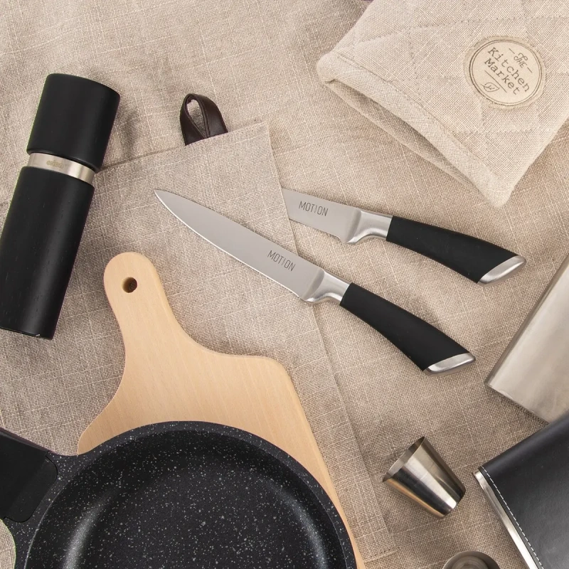 Kuchynský nôž Motion – nerezová sada 3 kuchynských nožov s ergonomickou rukoväťou 1