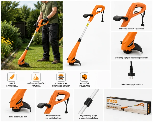 Elektrický vyžínač RIWALL RELT 3525 350 W | Záber 25 cm 1