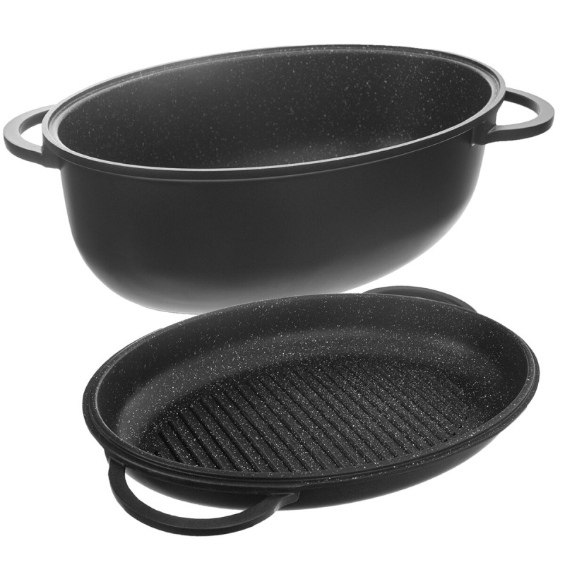 Obojstranný pekáč GRANDE 43 × 30 cm – nepriľnavý, indukcia