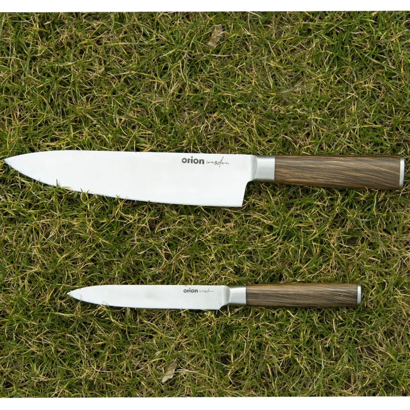 Kuchynský nôž WOODEN – luxusná sada 5 nožov s dekorom dreva 2