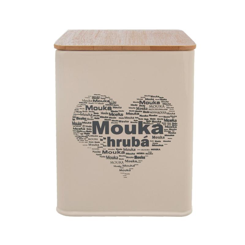 Dóza Mouka hrubá SRDCE 11,5x11,5x14 cm