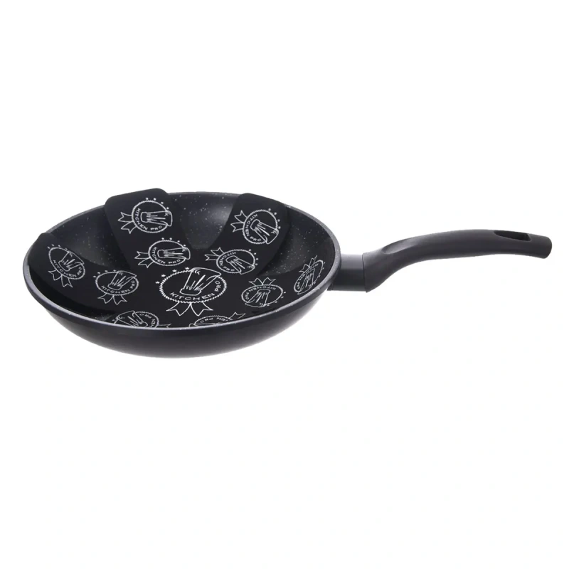 Nepriľnavá panvica GRANDE 28 cm – PFLUON GRANIT, indukcia, ochranná podložka 2