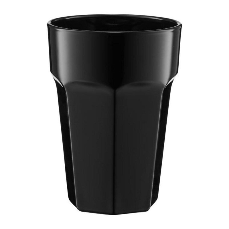 Pohár na vodu sklenený 430ml čierny