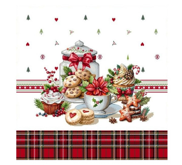 Obliečka na vankúš gobelínová, Vianoce VIANOČNÉ KOLÁČIKY, 42x42cm