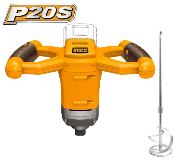 Miešadlo ručné MXLI2001 INGCO AKU 20V P20S INDUSTRIAL bez akumulátora a nab.