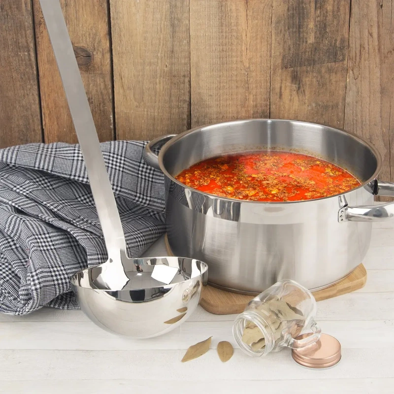 Gastro naberačka 54 cm, priemer 12,5 cm – veľkokapacitná nerezová naberačka 0,5 l 3