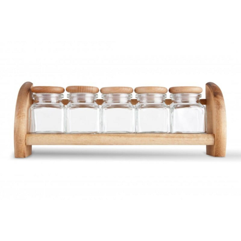 Koreničky v stojane 5d. + polička President line drevená KLC