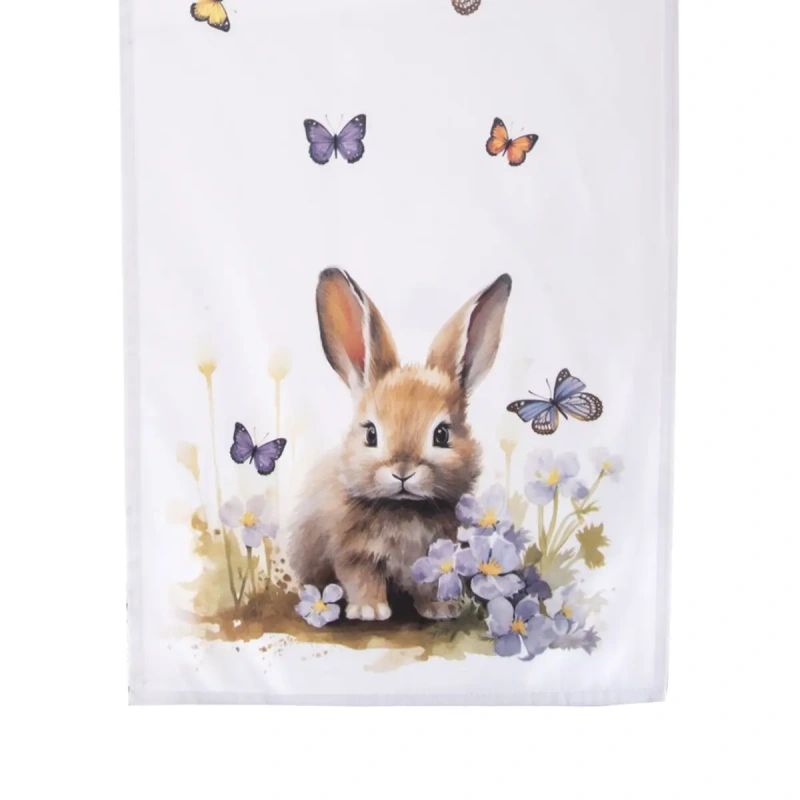 Behúň na stôl JAR 120 × 30 cm / zajačik a kuriatko / bavlna 3