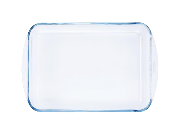 Pekáč s ušami hranatý, 40x27x6cm, 3,7L, sklo číre PYREX KLC