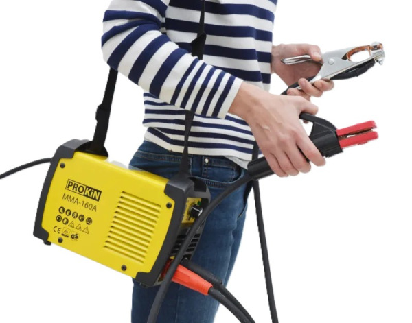 Invertorová zváračka PROKIN KLC MMA-160A – 10–160 A, elektródy 1,5–4 mm, HOT START 2