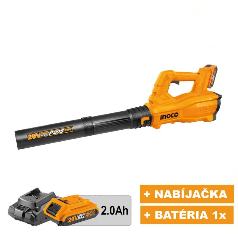 Fukár záhradný CABLI203235E INGCO AKU 20V KIT P20S KLC