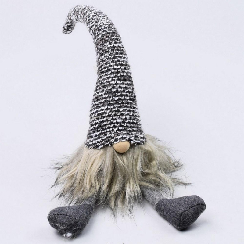 Postavička trpaslík 9x43 cm sivý