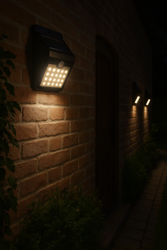 Plastové solárne svietidlo so senzorom pohybu – 20 LED, automatické osvetlenie 1