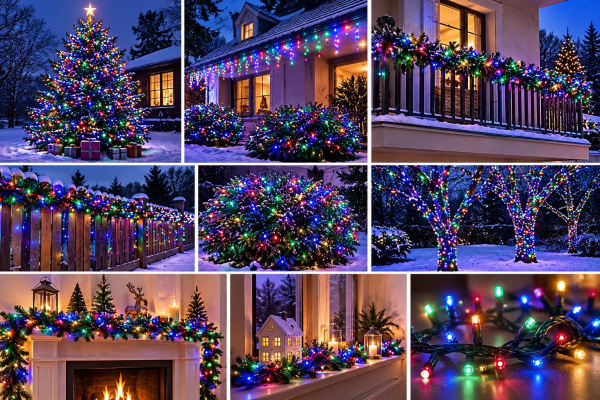 Vianočná svetelná reťaz 1800 LED / farebná / 36 m / časovač / IP44 1