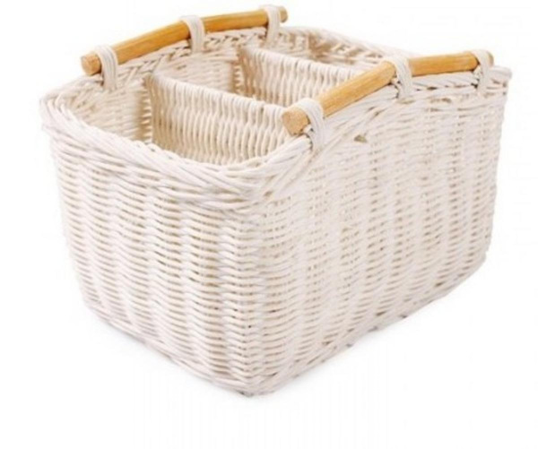 Košík RATAN s priečinkami 23x16x13/15 cm