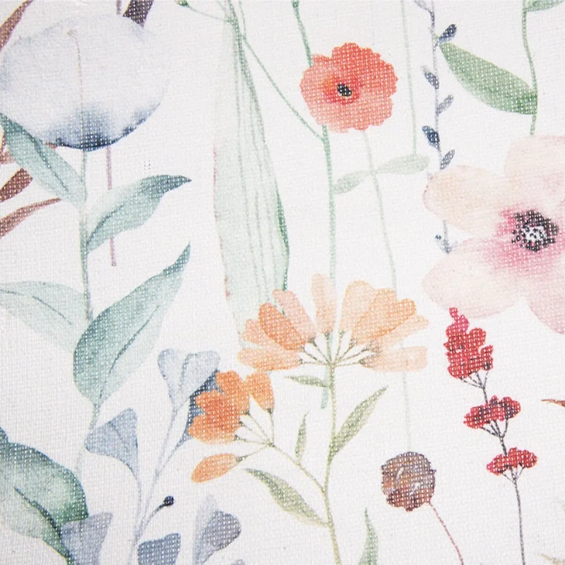 Behúň na stôl 300 × 28 cm / kvety / polyester a bavlna / mix dekorov 2